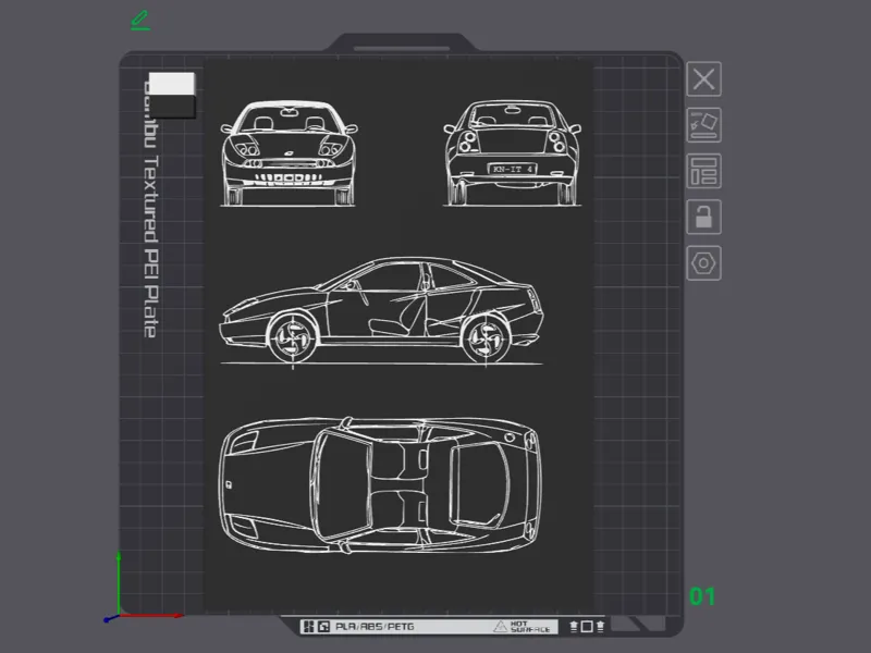 Fiat Coupe Wall Art