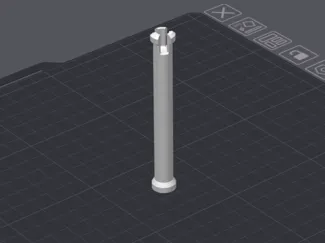 Hingepin for Snowman Mold