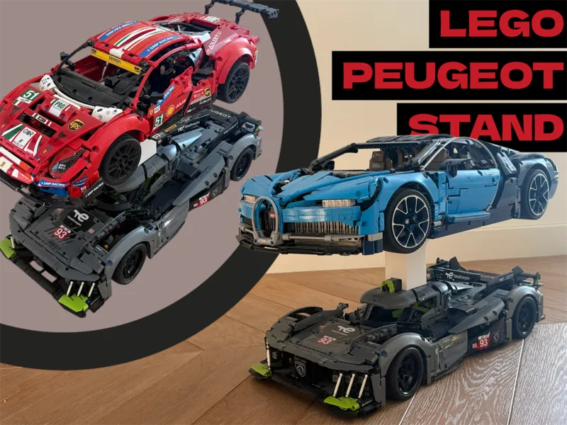 LEGOs PEUGEOT 9X8 Universal Car Stand 
