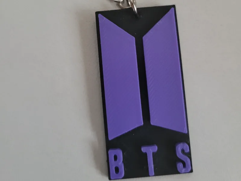bts logo keychain