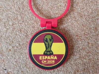 Removable Spanish (España) emblem for metal can lids