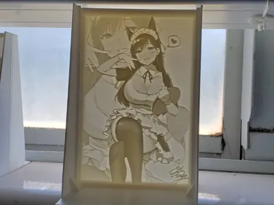 Maid Atago Lithophane