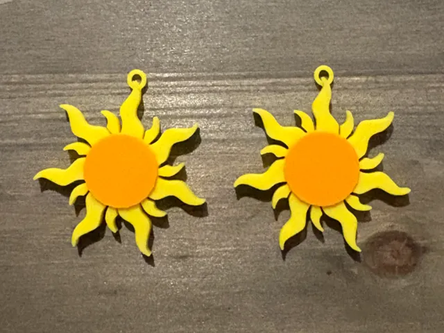 Sun Earring - Drop Earring