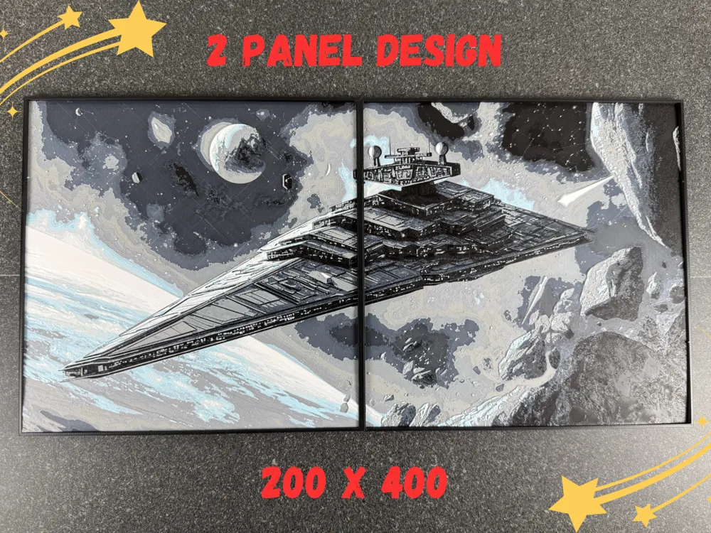 Imperial Star Destroyer - Multipanel Star Wars