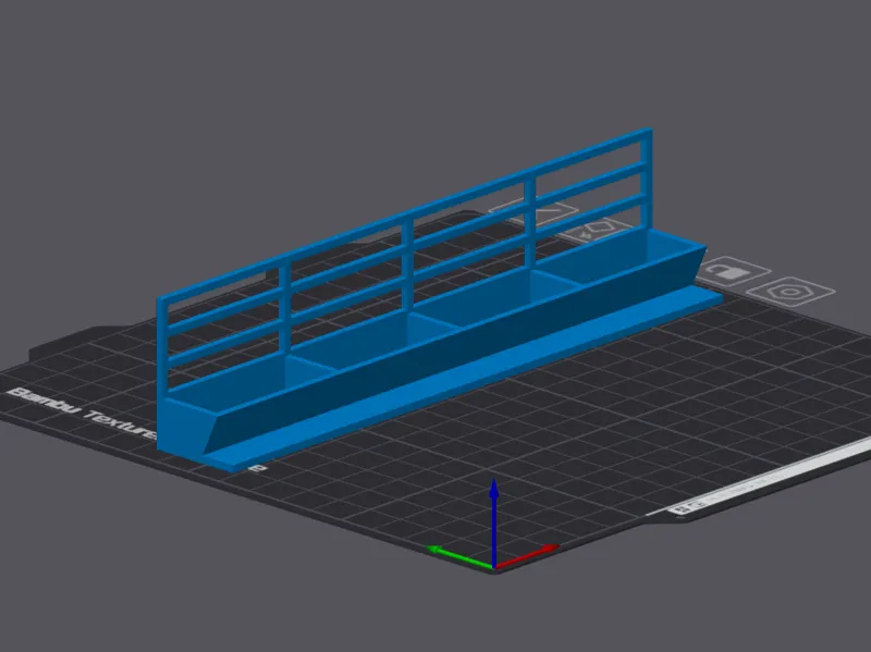 1/64 Cattle Feed  Bunk 