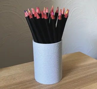 Pot à crayon rond
