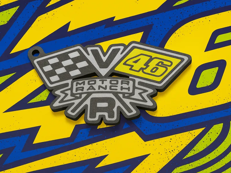 VR46 Moto Ranch Keychain