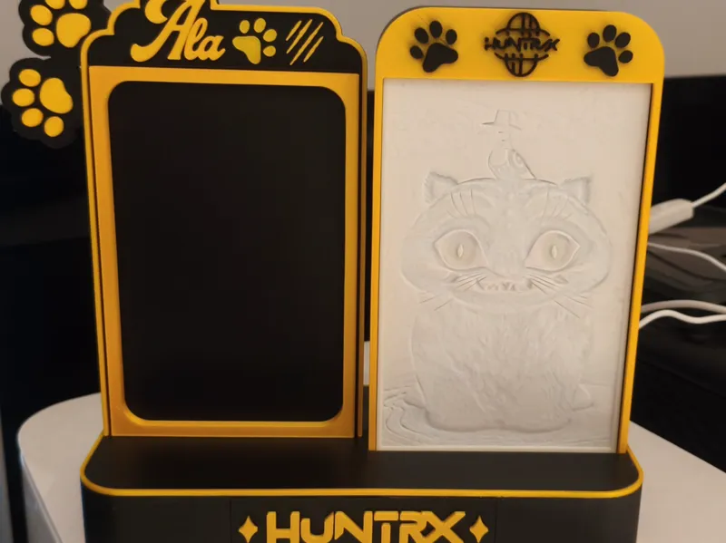 Kpop Demon Huntres Derpy Lamp WIth Picture Frame 