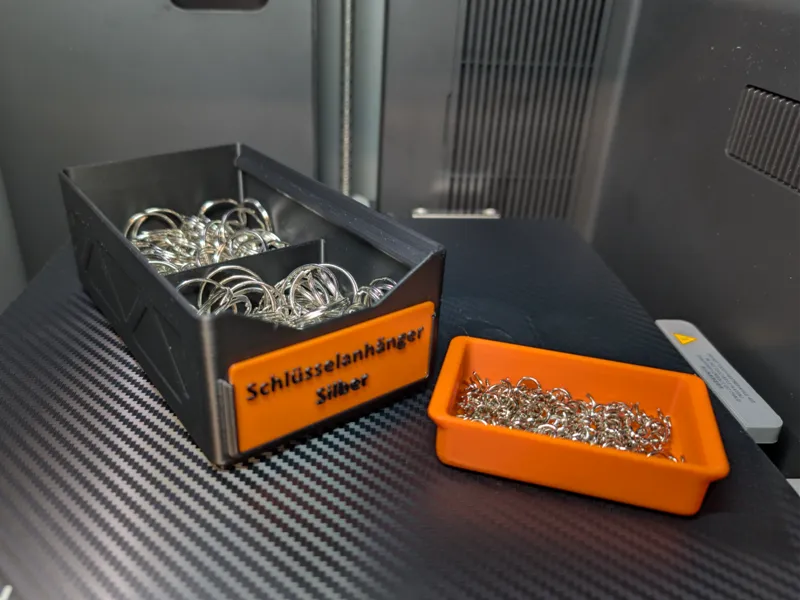 Aufbewahrungsbox mit Einlage stapelbar