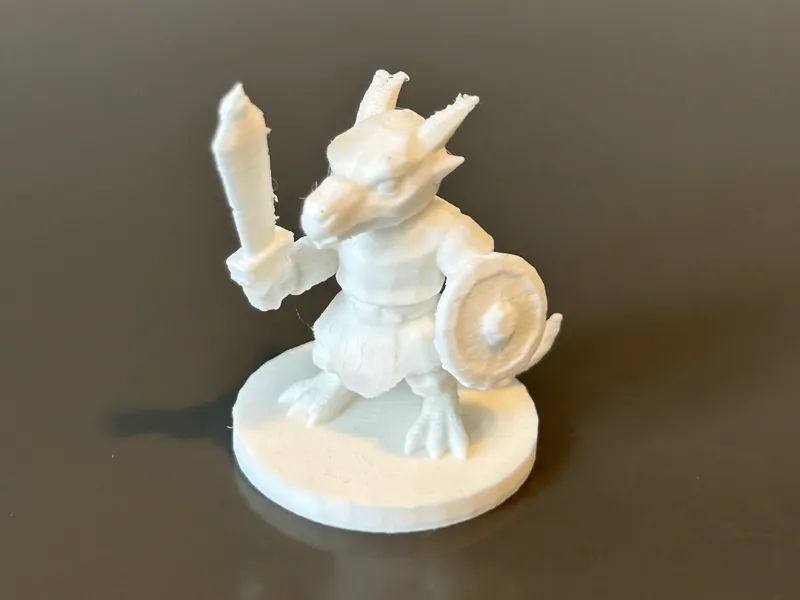 Kobold Fighter for TTRPG / D&D, Low-Poly Miniature
