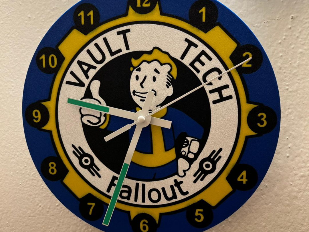 Vault-Tec Wall Clock – Fallout Inspired