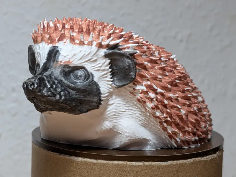Adorable Hedgehog - 3D Coloring Figurine for Kids