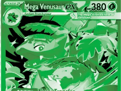 Pokemon TCG Mega Venusaur ex MEG EN 177 Fan Art