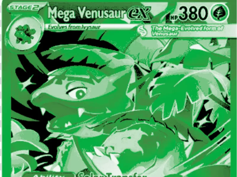 Pokemon TCG Mega Venusaur ex MEG EN 177 Fan Art