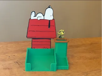 Snoopy and Woodstock Post-It Small Desk Organizer