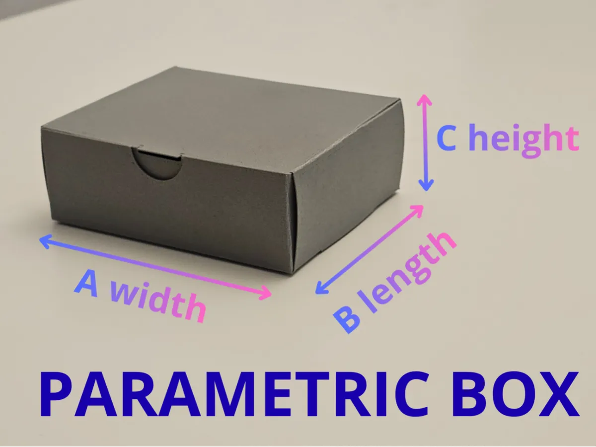 Parametic Box Example Parametric Blank BOX - Free 3D Print Model - MakerWorld