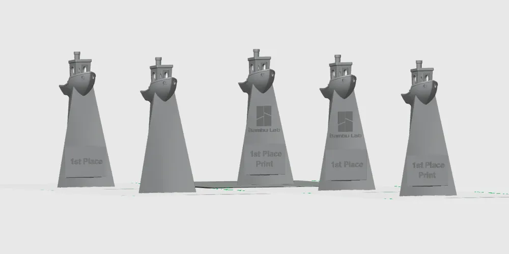 Benchy Trophy - 1st Place by InnovatorBeerJrMakerWorld: Download Free ...