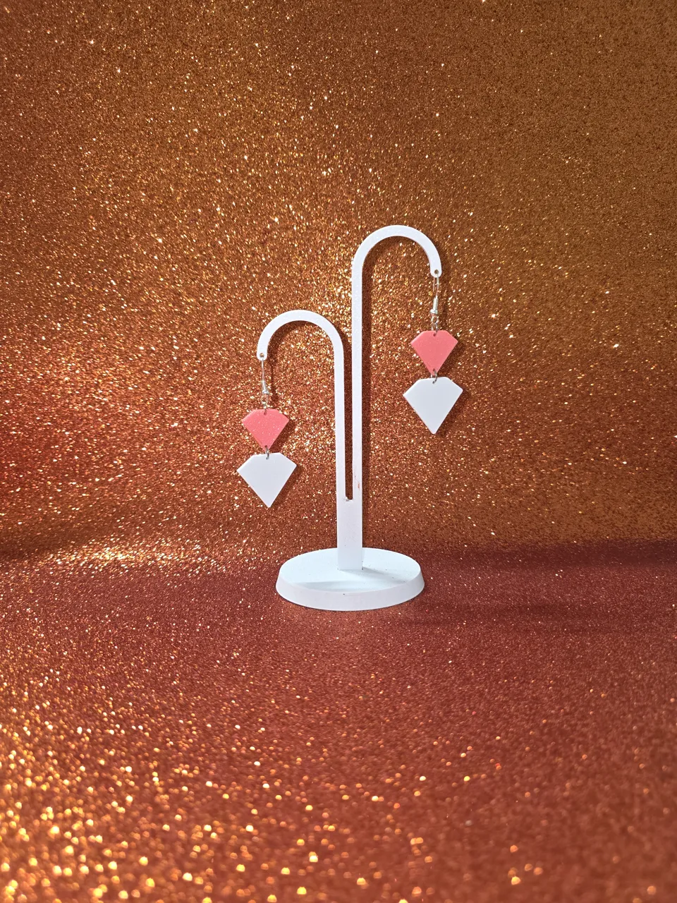 Diamonds earrings view 3