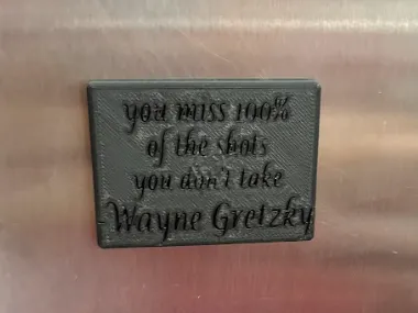 Wayne Gretzky quote magnet
