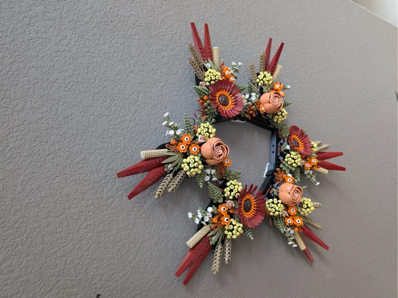 Dried Flower Centerpiece Wreath Wall Mount