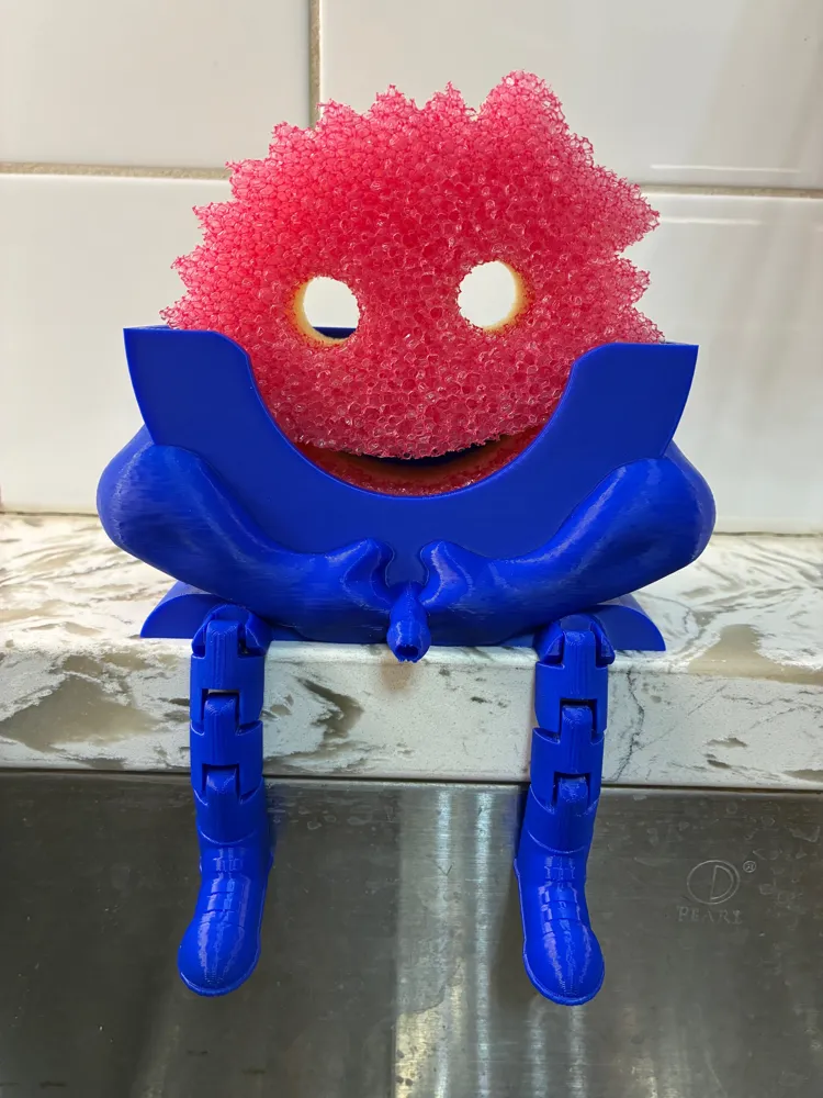 Scrub Daddy-Muscle Daddy with drainage spout - Free 3D Print Model ...