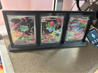 Double & Triple Toploader Card Display Stand