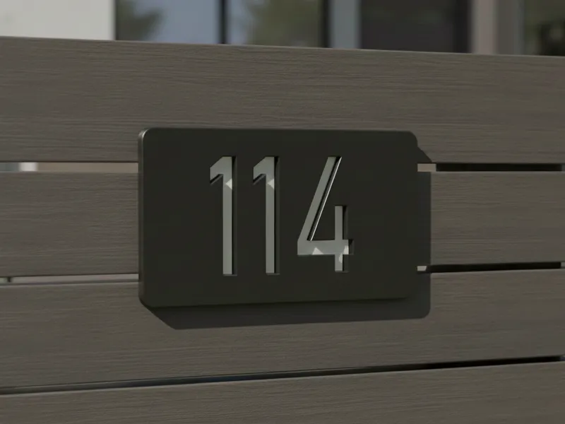 House Number – Fully Editable