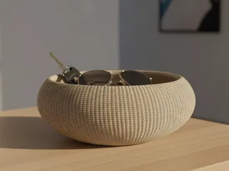 Modern Knitted Bowl