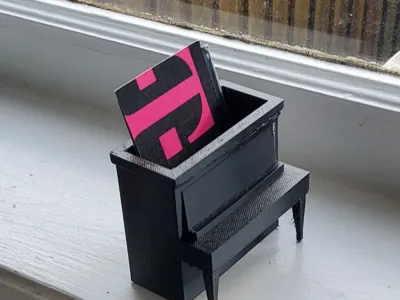 Business Card Piano Holder