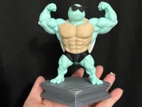 Flexing Muscular Figure multipart