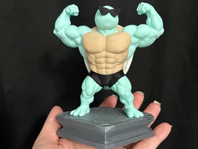 Flexing Muscular figure