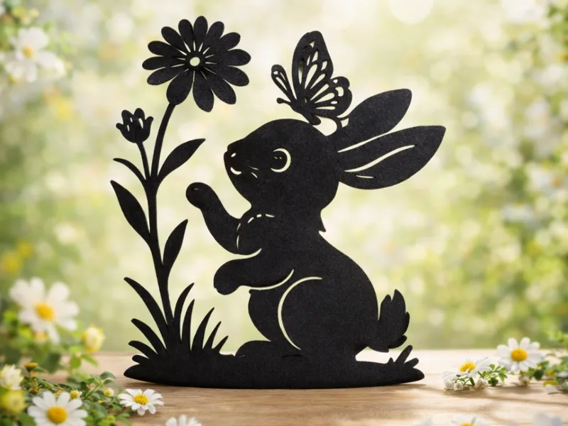 spring decor rabbit
