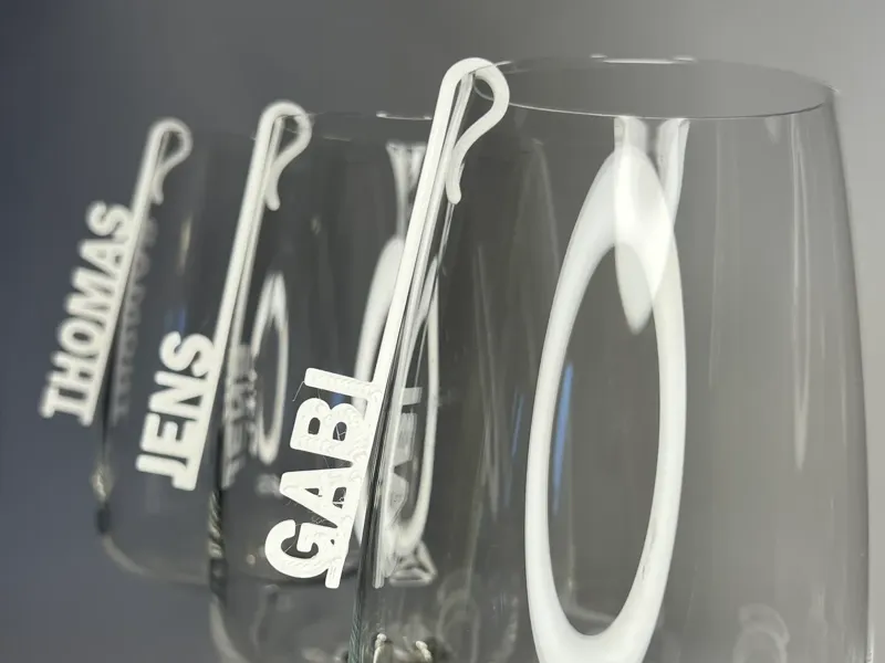 Individual Nametag for glasses and cups(Wed Decor)