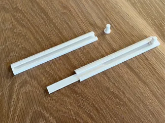 French Cleat Rail Pin System For Adjustable Shelf