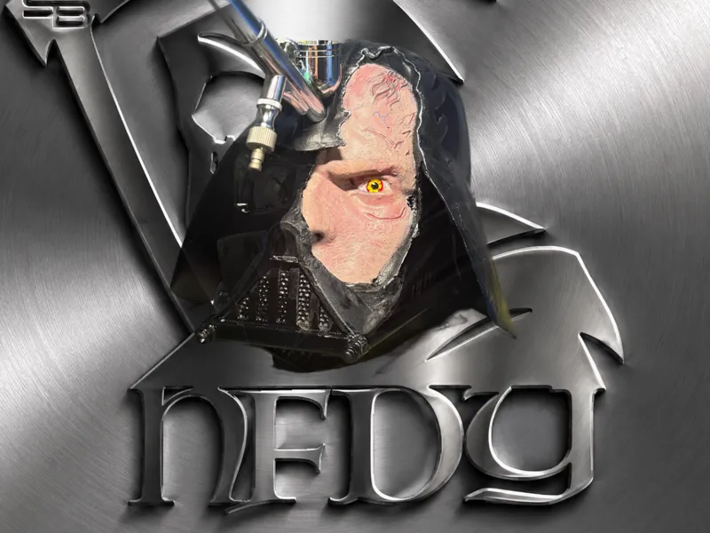 Darth Vader Broken Airbrush Stand/Cleaning Pot