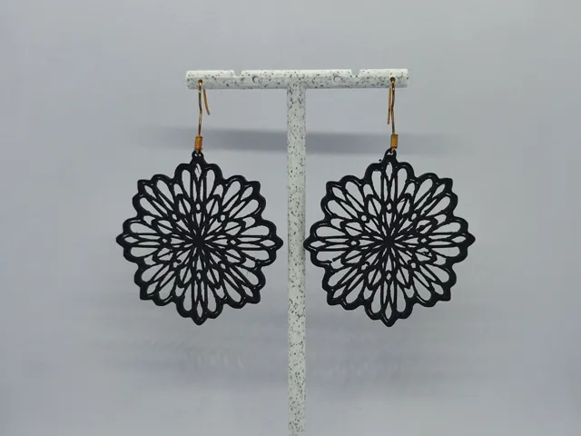Aretes Flor de Loto Calada