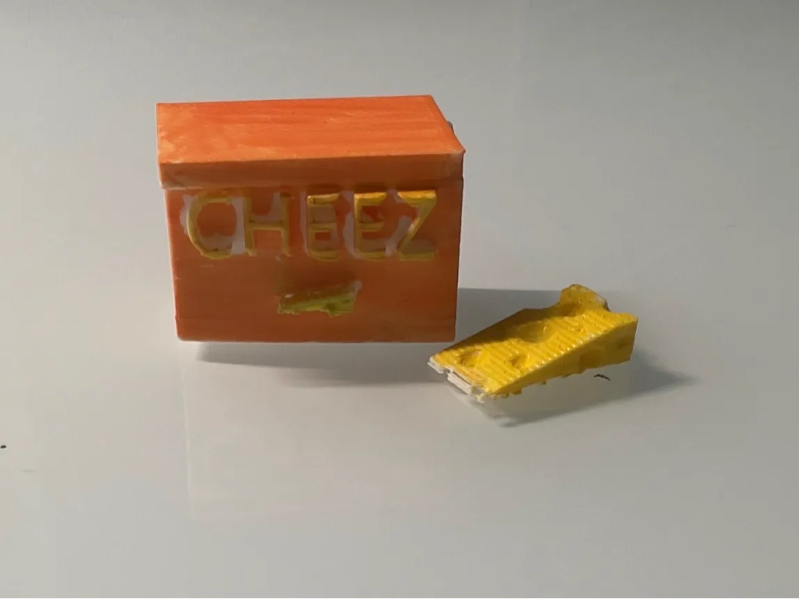 Cheez Design Cheez with box and lid!!!!!!! - Free 3D Print Model - MakerWorld