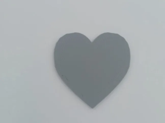 Flat 2D heart shape