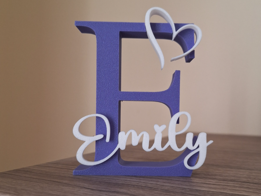 Emily, lettera E con nome,  no ams