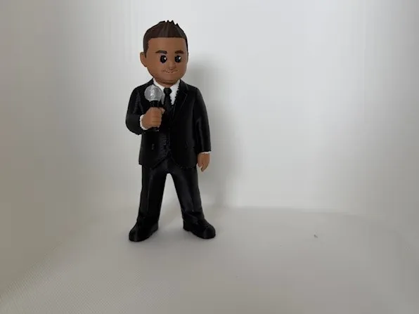 Guy in Suit - Wrestling Announcer Figure