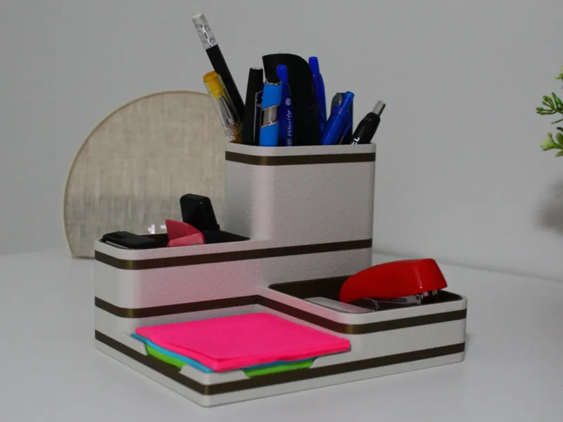 Desk Organizer With Post-It Note Holder