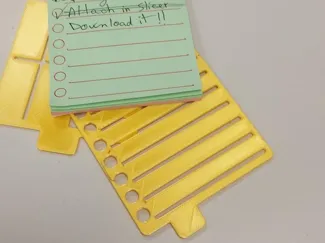 3 pcs plantilla para POST-IT