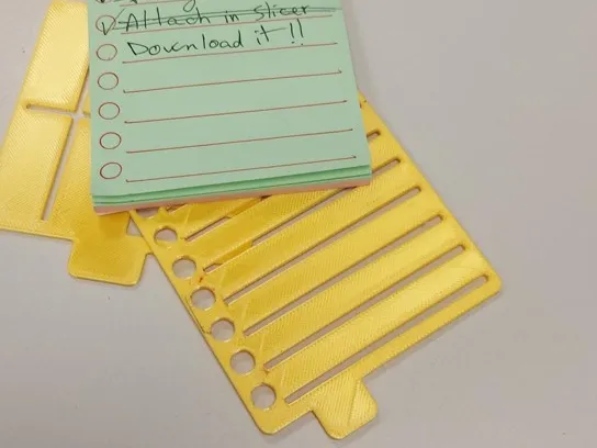 3 pcs plantilla para POST-IT