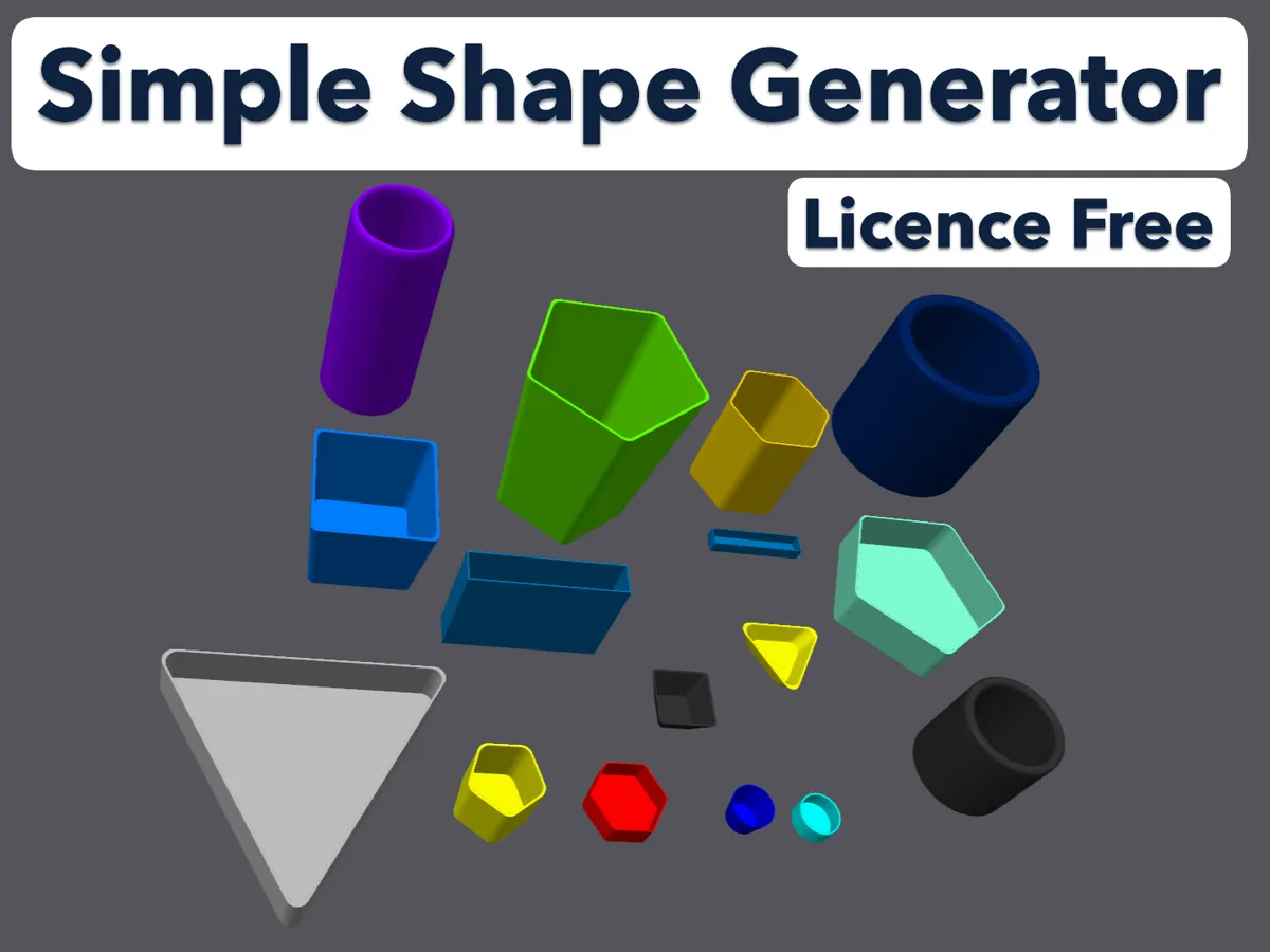Simple Shape Generator - Customise - Free 3D Print Model - MakerWorld