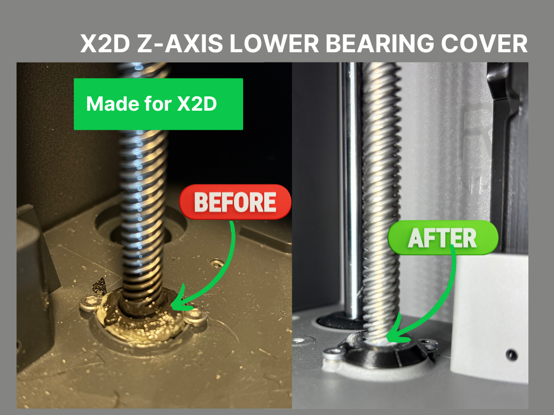 X2D Abdeckung der unteren Z-Achsenlagerung