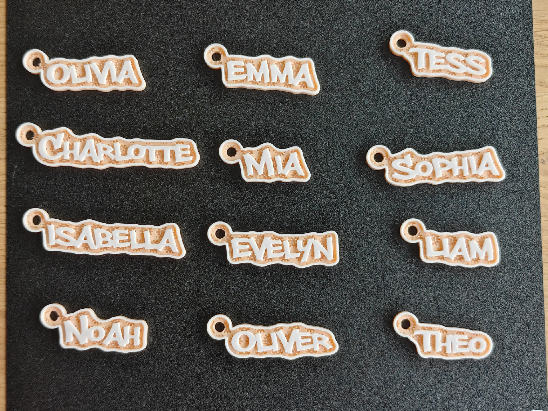 Parametric Keychain batch generator - Kumiko