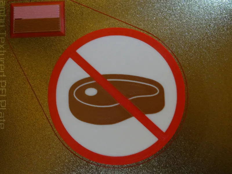 Magnet frigo Stop viande