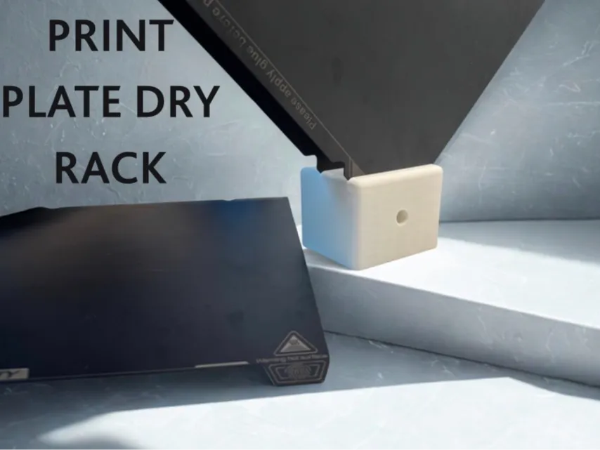 Print Plate Drying Rack – 4 Slot and Minimalistic - Free 3D Print Model ...