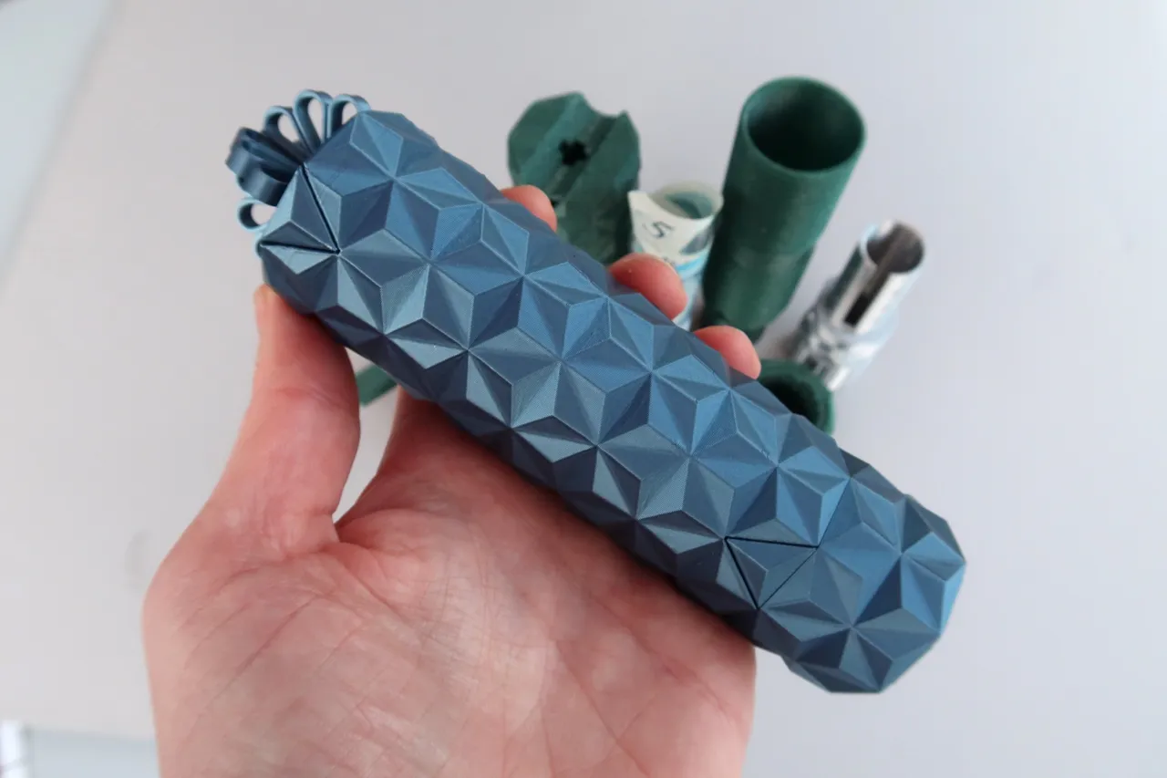 Puzzle Tube for gifting cash view 2
