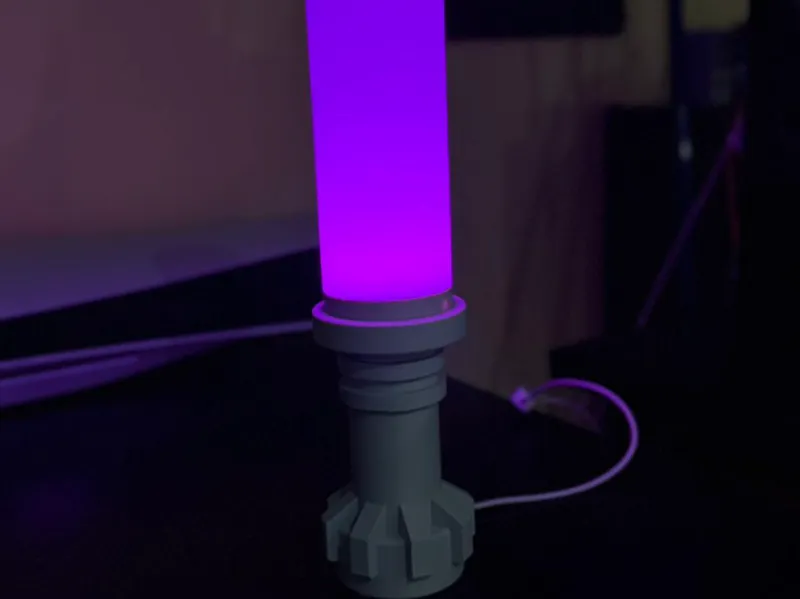 Lampara sable laser de bloques
